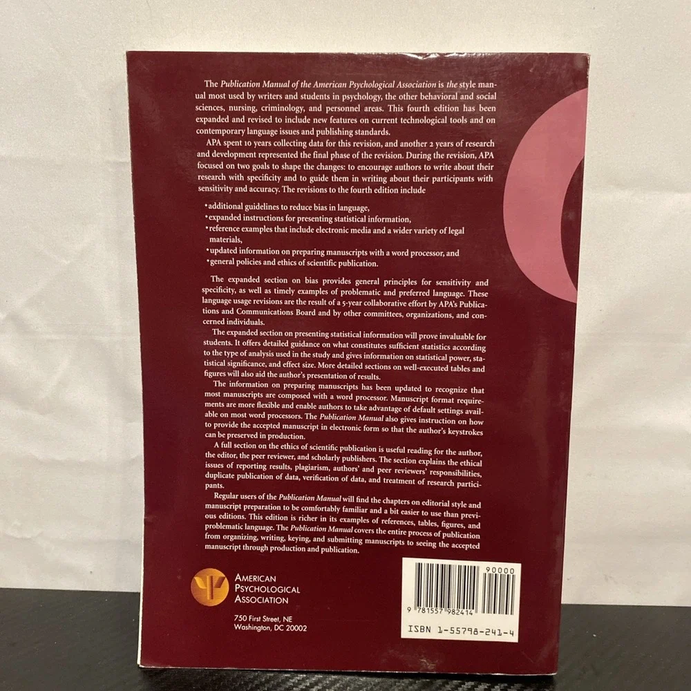 Publication Manual‎ of the American Psychological Association by American...